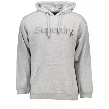 Superdry Gray Cotton Hooded Long-Sleeve Sweatshirt