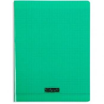 Cahier Calligraphe Vert avec Grands Carreaux Séyès 24x32cm 96 Pages