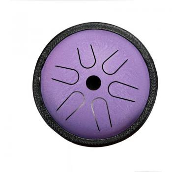 5.5 Inch Steel Tongue Drum with 6 Notes and Accessories