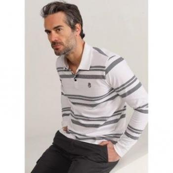 Lässiges Herren-Poloshirt mit Streifen von Bendorff