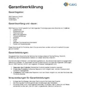 G&G Thermopapier‑Etiketten 19 × 51 mm – 500 Stück, ablösbar, weiß