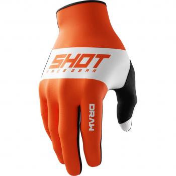 Gants de motocross Orange Shot Draw Sky S M