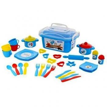 Polesie Schlumpfenspielgeschirr-Set, 40-tlg. mit Verpackung