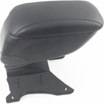 Rangement console avant réglable cuir noir