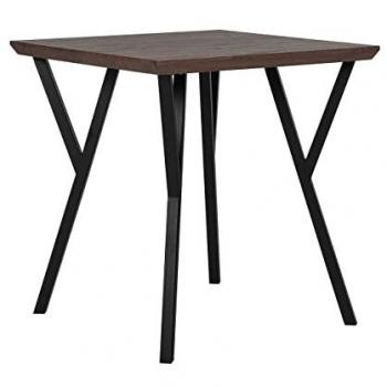 Table de Repas Bravo – Design Minimaliste Noir/Bois