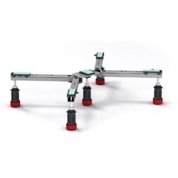 Mepa Soporte Ajustable para Plato de Ducha BW-5 Maxi con Altura Regulable de 100 a 185 mm, Compatible con Duschwannen de Acero/Acrílico (150.130)