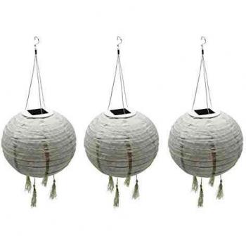 Lot de lampions solaires Himalaya 30cm Lumi jardin
