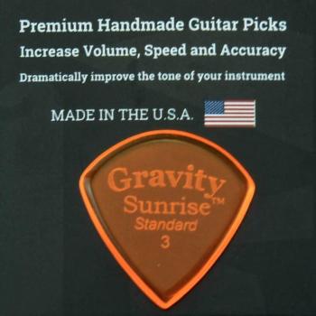 Gravity Picks Sunrise Guitar Pick | 3.0mm Standard