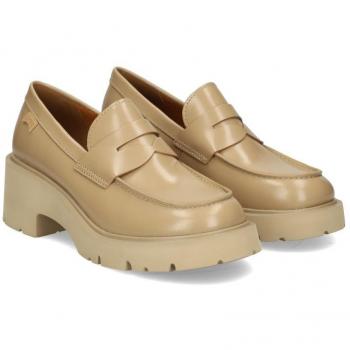 CAMPER K201425-013 Milah Mocasines de mujer beige de piel