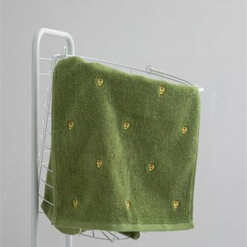 100% Katoen Avocado Geborduurde Handdoek