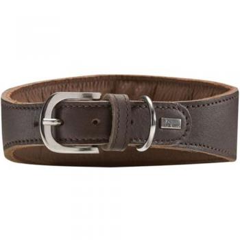Hunter Windhundhalsband Super Soft – Echtleder, Hund & Leine, Dunkelbraun