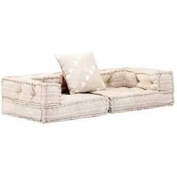 VidaXL Beiger Modular Pouf für zwei