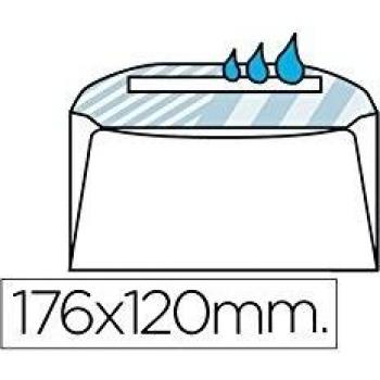 Enveloppe N.7 blanche 120x176mm avec colle boîte de 500