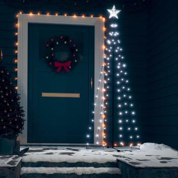 VidaXL 6FT Christmas Cone Tree with 108 Cold White LEDs