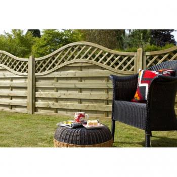 Europa Prague Pressure Treated Decorative Fence Panel
