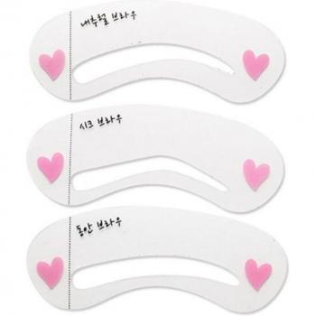 Eyebrow Shaper Template, 3 Pcs Reusable Kit, 100 Sets