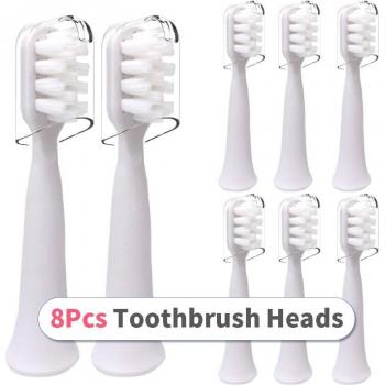Soft Toothbrush Heads for Xiaomi Mijia T100 with Gum Care