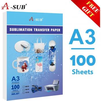 Inkjet Heat Transfer Paper for Sublimation 100 Sheets A3