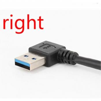 23cm 90 Degree USB 3.0 Down Angle Extension Cable Male to Female