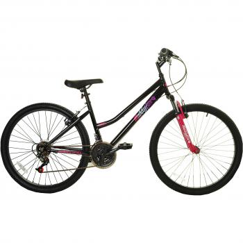 Black/Pink Muddy Fox 26 Women's Hardtail 18-Speed MTB