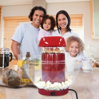 Máquina de Palomitas de Maíz Mini Eléctrica Roja