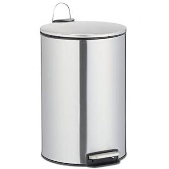 Bidone Rifiuti 12 Litri Argento Sistema Soft‑Close – Relaxdays