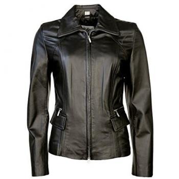 JCC Triesta schwarze Lederjacke
