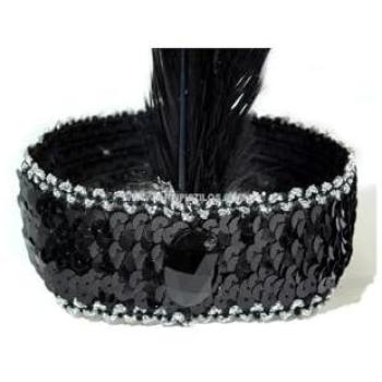 Diadema de Carnaval con Lentejuelas y Plumas
