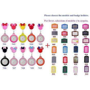 10pcs Cartoon Animal Retractable Badge Reel Holders for Nurses and Doctors