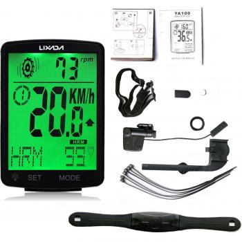 LIXADA Heart Rate Sensor Bike Computer