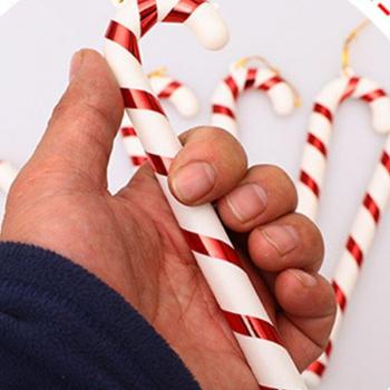 6 Pcs Christmas Candy Cane Ornaments