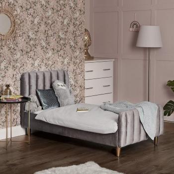 Obaby Gatsby Single Bed – Velvet Grey