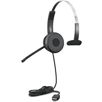 100 Mono Auriculares Alámbrico USB tipo A Negro