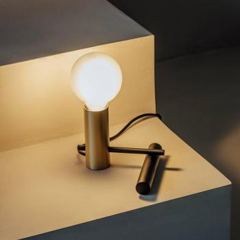 Moderne Nude Tischleuchte E27 Gold/Schwarz