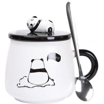 Panda Design Ceramic Mug for Milk