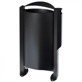 Corbeille jardin Bairiki avec support et cendrier 3 L, capacité 60 L