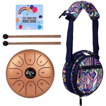 Tambor de Lengua Muslady, 8 Notas, 5.5 Pulgadas, con Bolsa de Transporte
