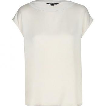Comma T-Shirt Damen Creme Größe 38