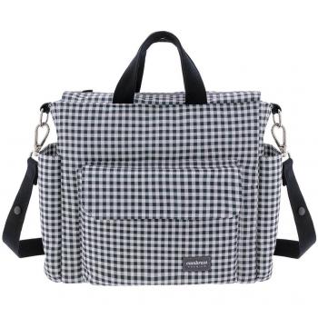 Bolso maternal pack vichy negro de Cambrass