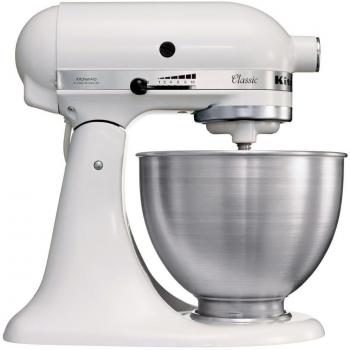 KitchenAid 5K45SSEWH robot da cucina classico, 10 velocità, 4.3 L, Bianco