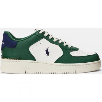 Baskets Masters Court Ralph Lauren Vert Blanc Bleu