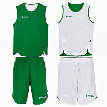 Spalding Green Reversible Basketball Jersey for Kids
