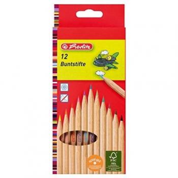 Etui coloré Herlitz 8660086 – 12 crayons, bois