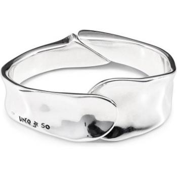Pulsera metálica rígida bañada en plata de ley