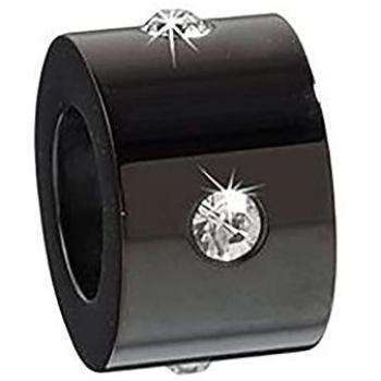 Sector Bead Charms Edelstahl Schwarz