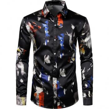 Long Sleeve Camisa Social Masculina