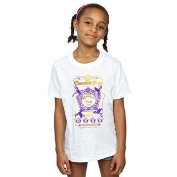 Bi20718 Harry Potter Girls’ Chocolate Frogs T‑Top in White