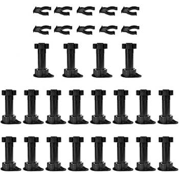 Unidad de Armario Negro 20Pcs con Pata y Clip