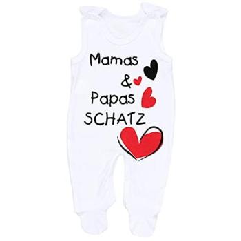Weißer Baby Strampler mit Spruch von TupTam