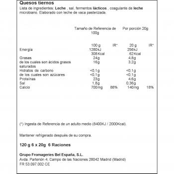 Babybel Queso Pequeño 6 paquetes